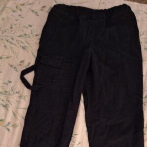 Forever 21 Woman's Black Cargo Utility Jeans
